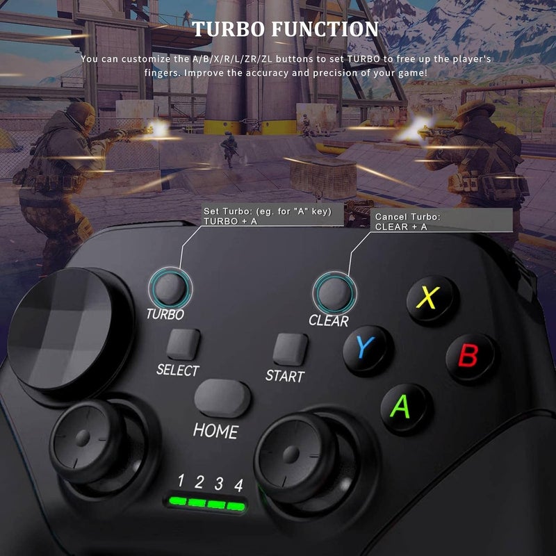 arVin Game Controller for iPhone/iOS/Android/PC/Steam Deck with Phone Holder, Turbo, Wireless Gamepad Joystick for iPhone 15/14/13/iPad/MacBook/Samsung Galaxy/Tablet, Call of Duty, Apex -Direct Play - Image 5